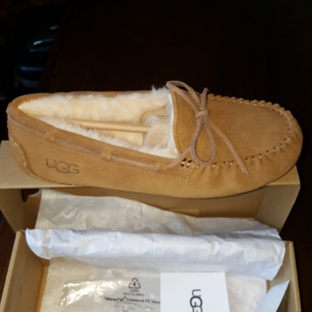 20:08 UGG DAKOTA SLIPPERS (Can Fit Women’s 7.5)